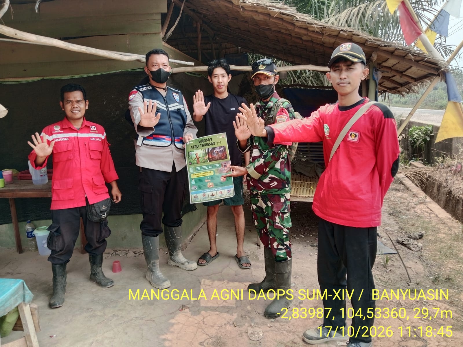 PATROLI TERPADU DI DESA PULAU MUNING,TIM GABUNGAN GENCAR PENCEGAHAN KARHUTLA